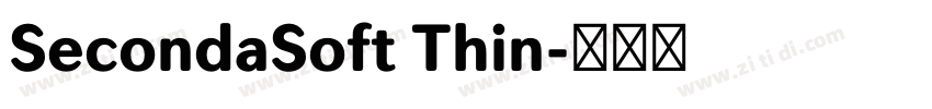 SecondaSoft Thin字体转换
